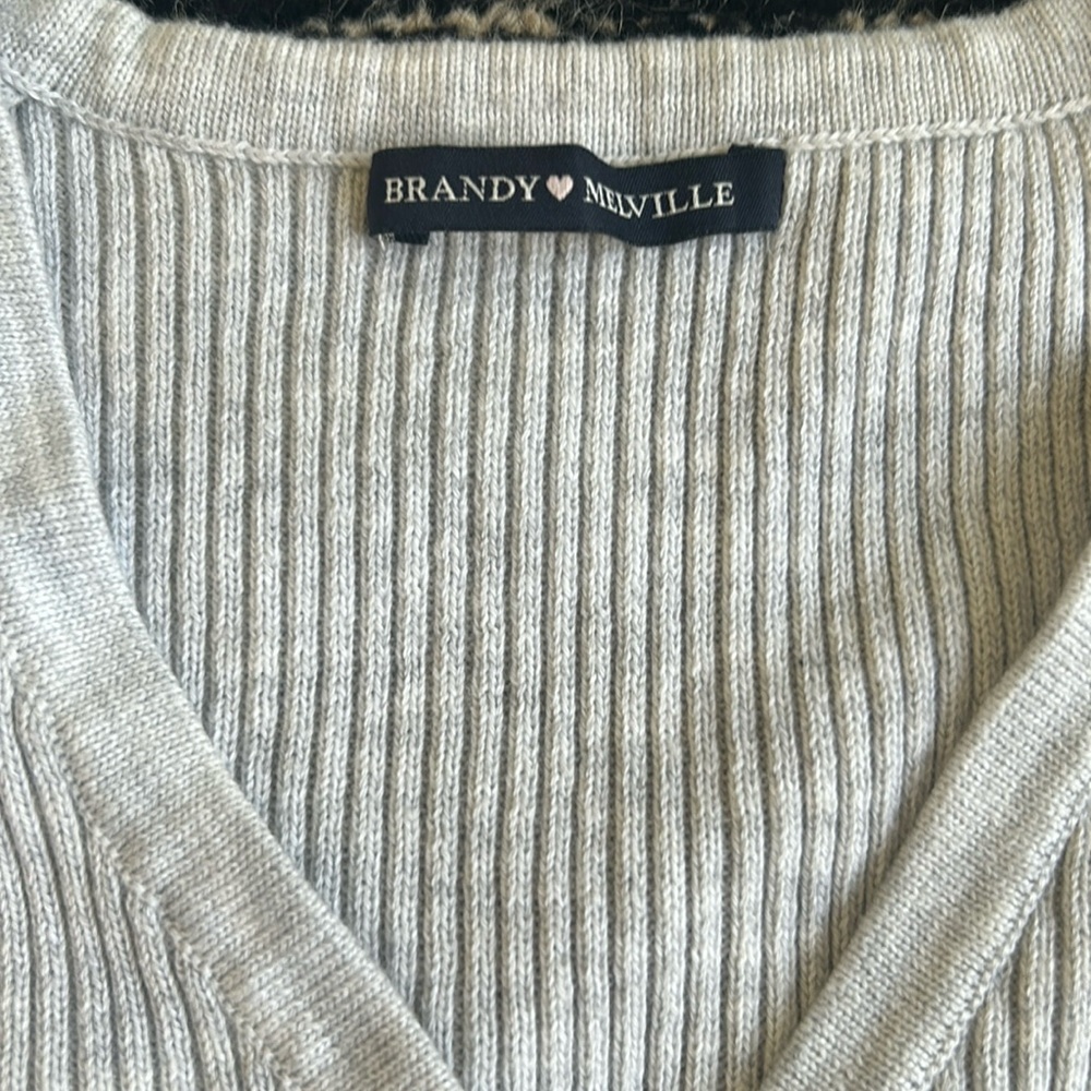 Ribbed Brandy Melville cardigan